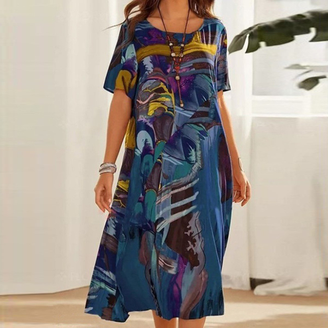 Veronica – Graceful Vibrant Dress