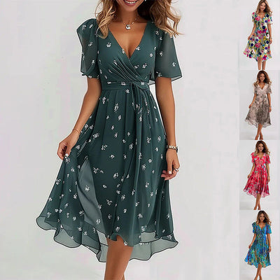 Shirley - Chic Bohemian Midi Dress