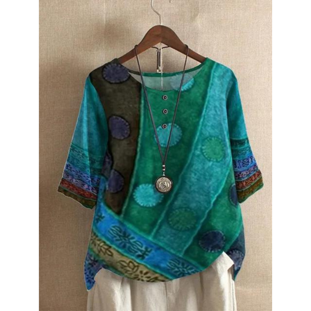 Angelie - Ethnic-Inspired Blouse