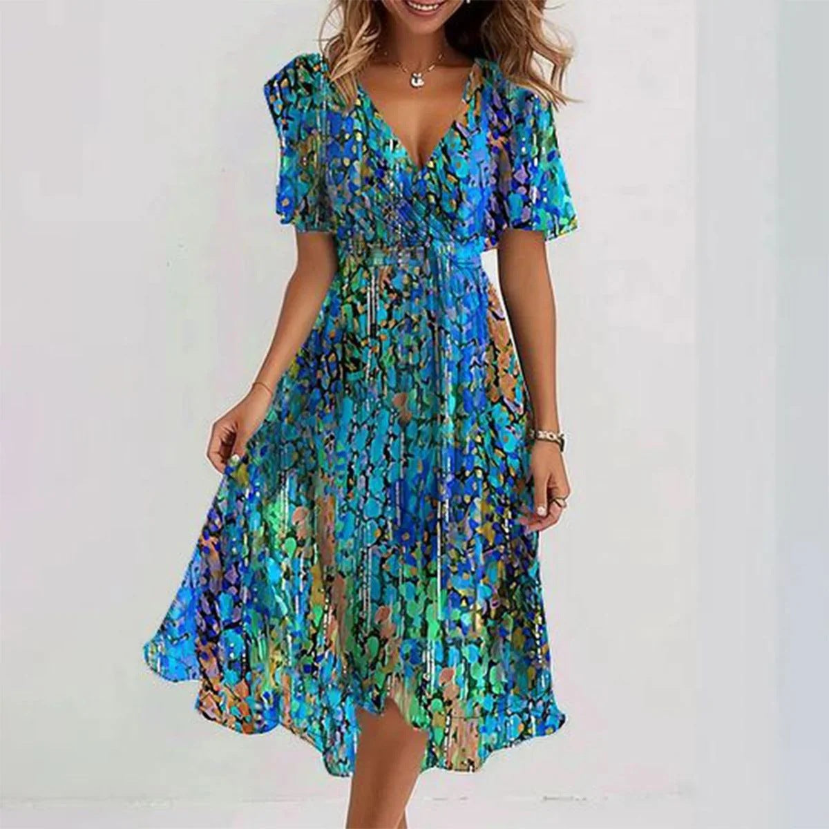 Shirley - Chic Bohemian Midi Dress