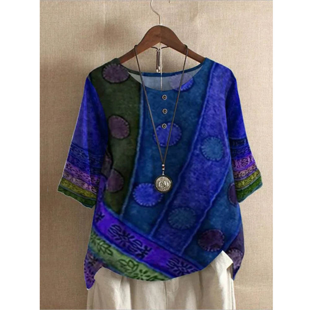 Angelie - Ethnic-Inspired Blouse