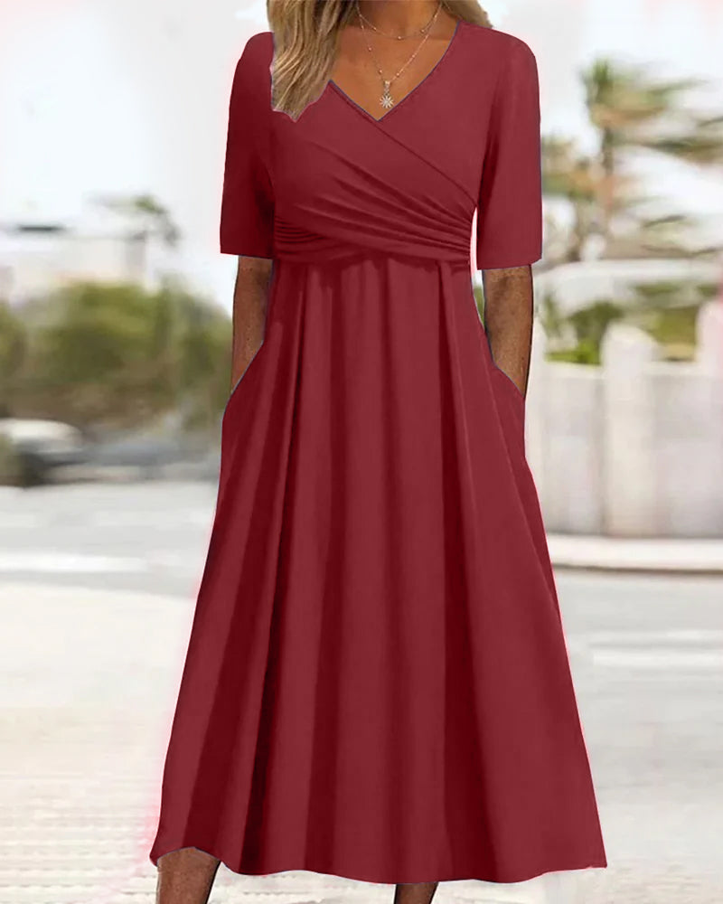 Anna - Elegant Tummy Concealing Dress