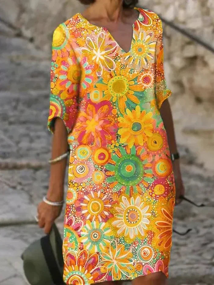 Marsha - Vibrant Floral Dress