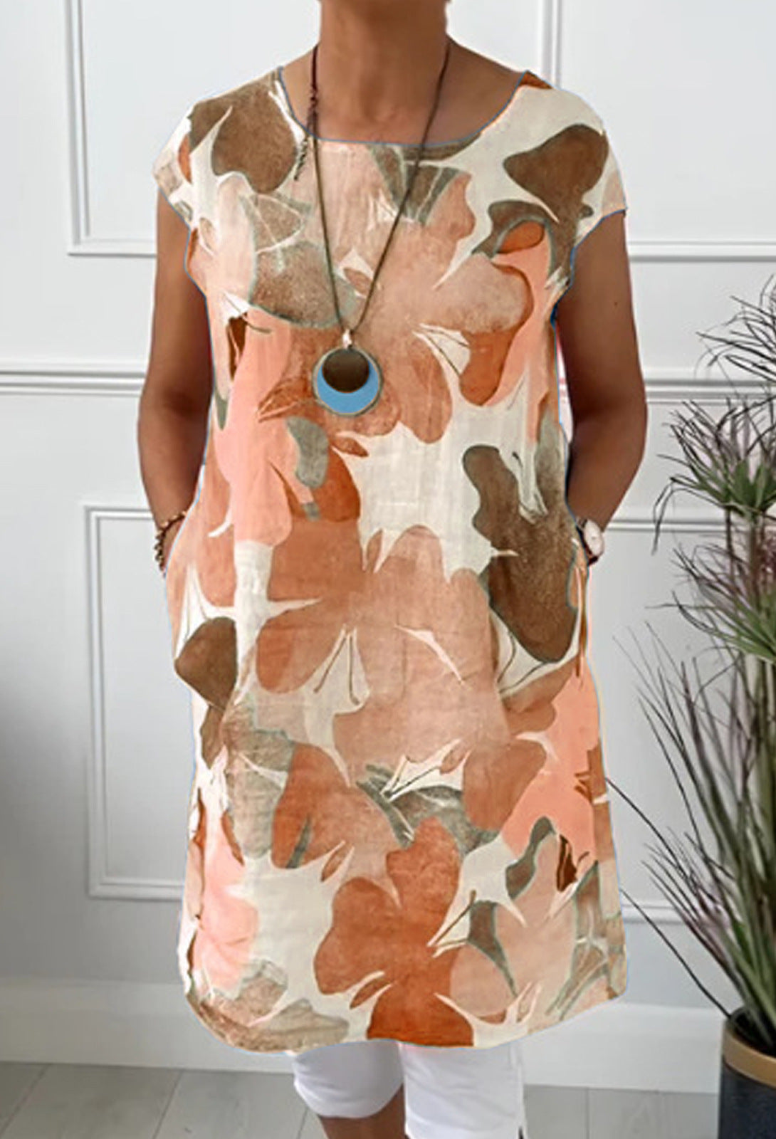 Kristy - Butterfly Print Comfort Dress