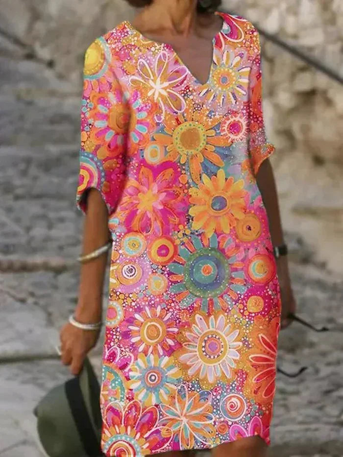 Marsha - Vibrant Floral Dress