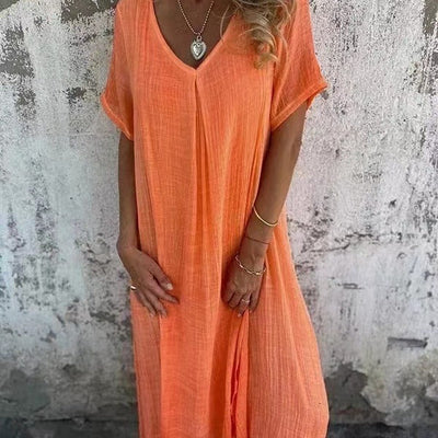 Margaret - Classy V-Neck Maxi Dress