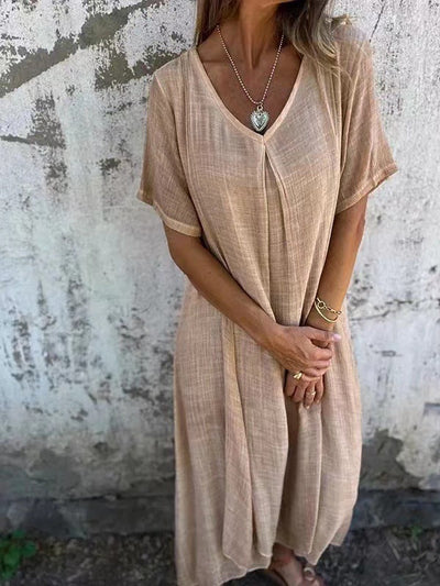 Margaret - Classy V-Neck Maxi Dress