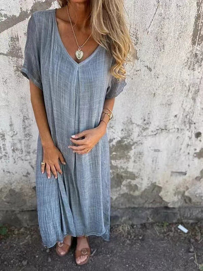 Margaret - Classy V-Neck Maxi Dress