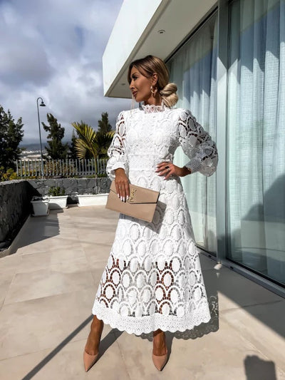 Claudine - Elegant French Lace Dress