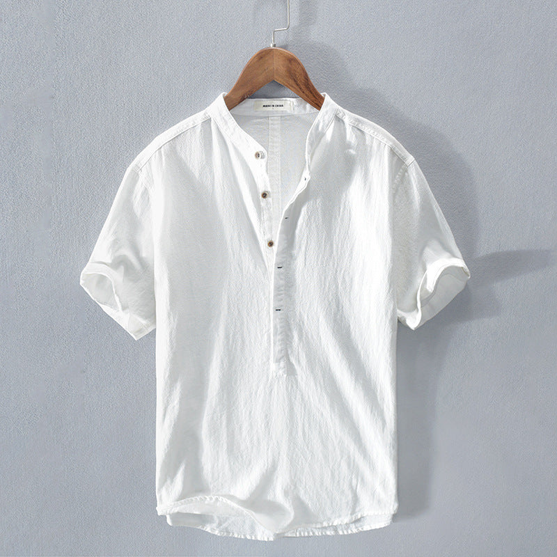 Caleb - Classic Linen Shirt