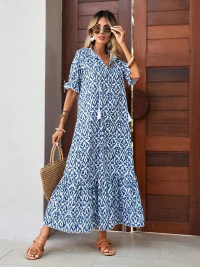 Carlene - Boho Chic Floral Maxi Dress