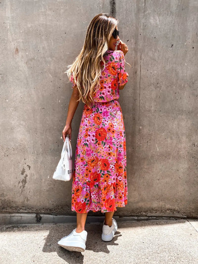 Aubrey - Elegant Floral Maxi Dress