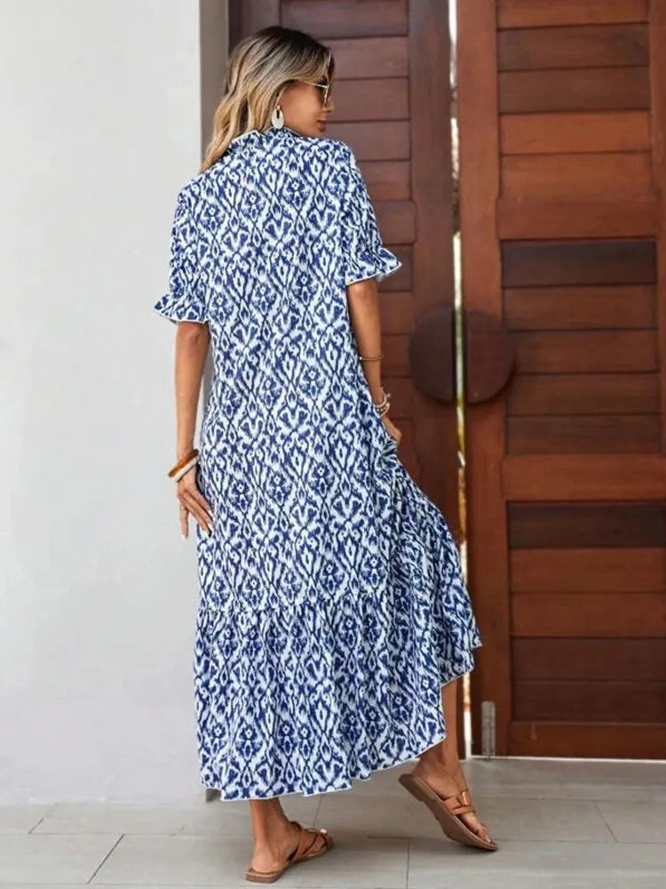 Carlene - Boho Chic Floral Maxi Dress