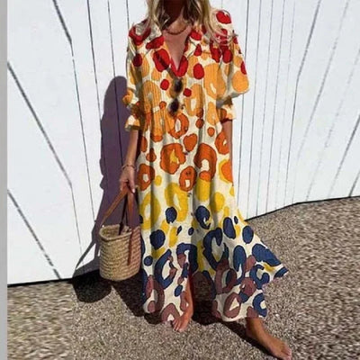 Dominique - Boho Chic Maxi Dress