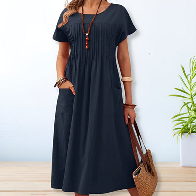 Delia - Casual Chic Midi Dress