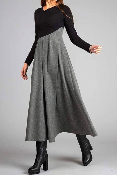 Florence - Elegant Long-Sleeve Maxi Dress