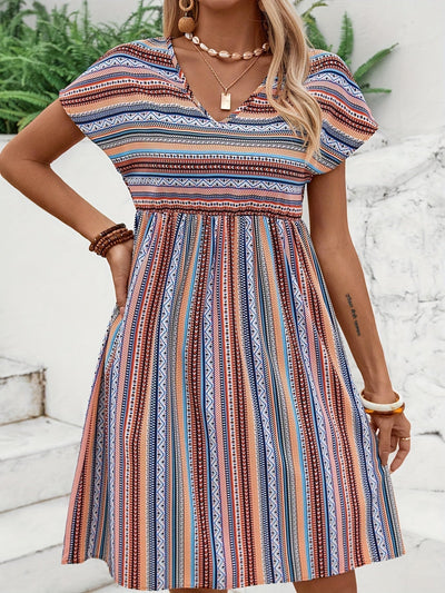 Jackie - Boho Striped Dress