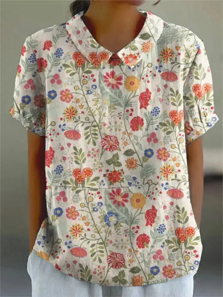 Therese - Classic Floral Shirt (1+1 FREE)