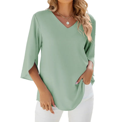 Matilda - Relaxed V-Neck Blouse