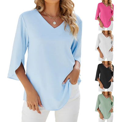 Matilda - Relaxed V-Neck Blouse