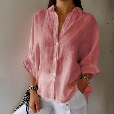 Clarice - Classic Linen Blouse