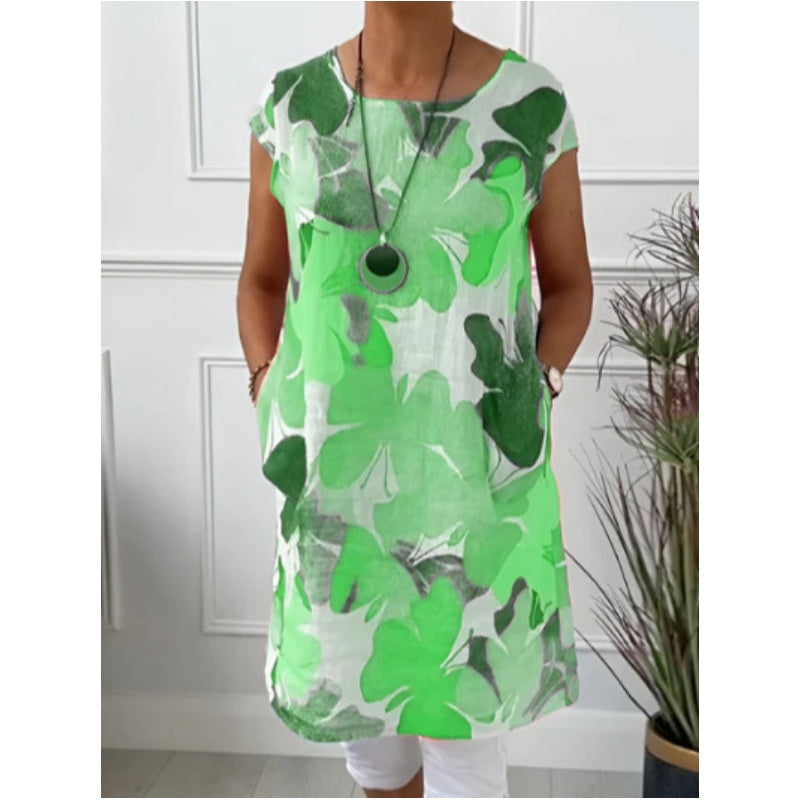 Kristy - Butterfly Print Comfort Dress