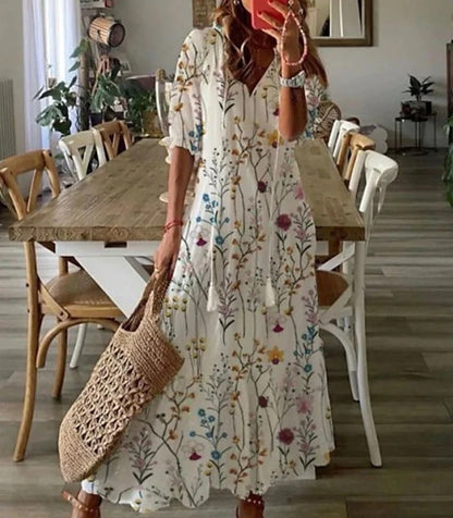 Mikaela - Boho Tummy-Flattering Maxi Dress (1+1 FREE)