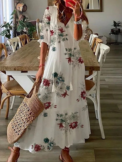 Mikaela - Boho Tummy-Flattering Maxi Dress (1+1 FREE)